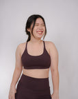 Agility Mesh II Bra in Wine