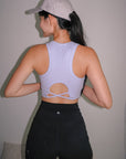 Cropped Bra Top in Lavender