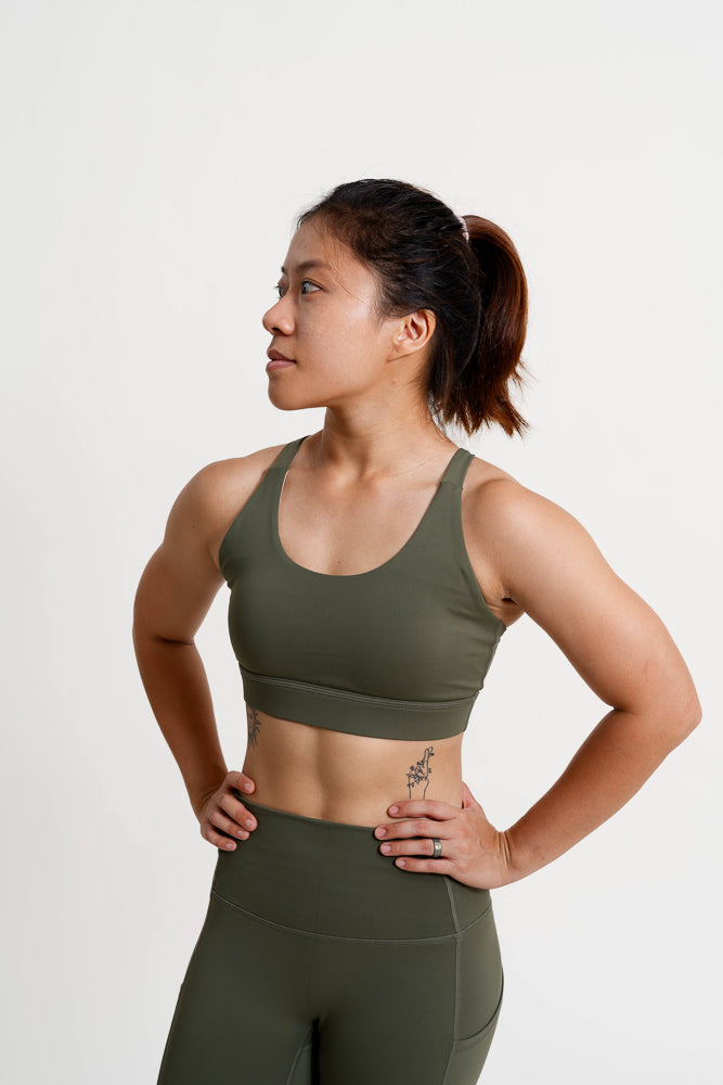Strong Bra in Forest Green