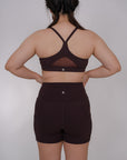 Agility Mesh II Bra in Wine