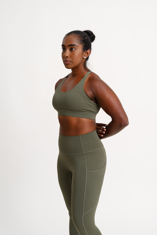 Strong Bra in Forest Green