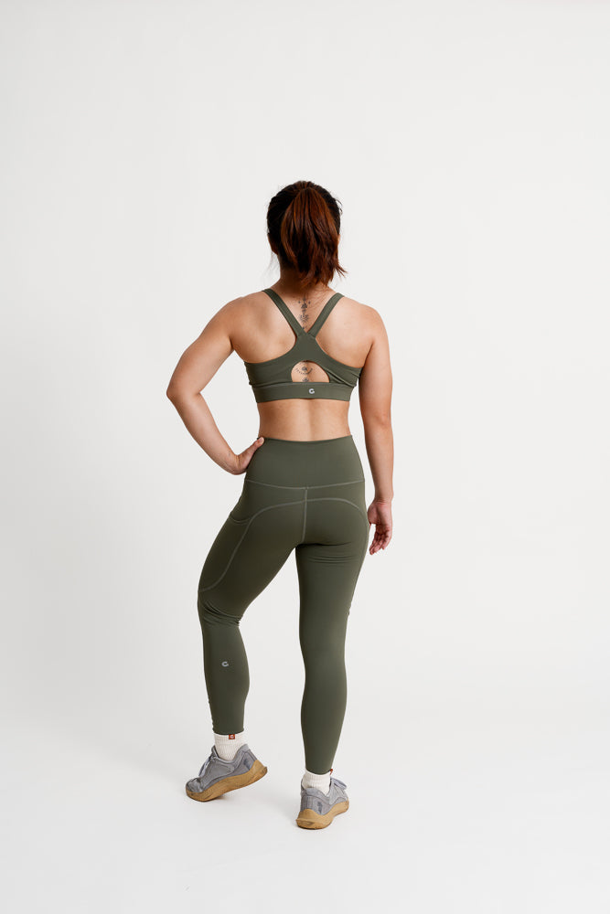 Strong Bra in Forest Green
