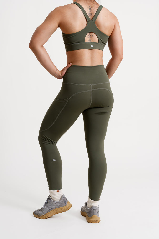 Strong Leggings in Forest Green (24.5" inseam)