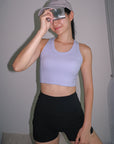Cropped Bra Top in Lavender