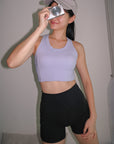 Cropped Bra Top in Lavender