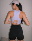 Cropped Bra Top in Lavender