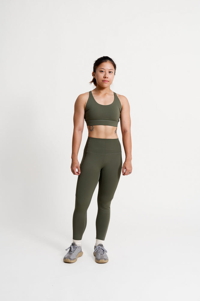 Strong Leggings in Forest Green (24.5" inseam)