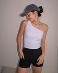 Stretch Toga Midline Bra in White