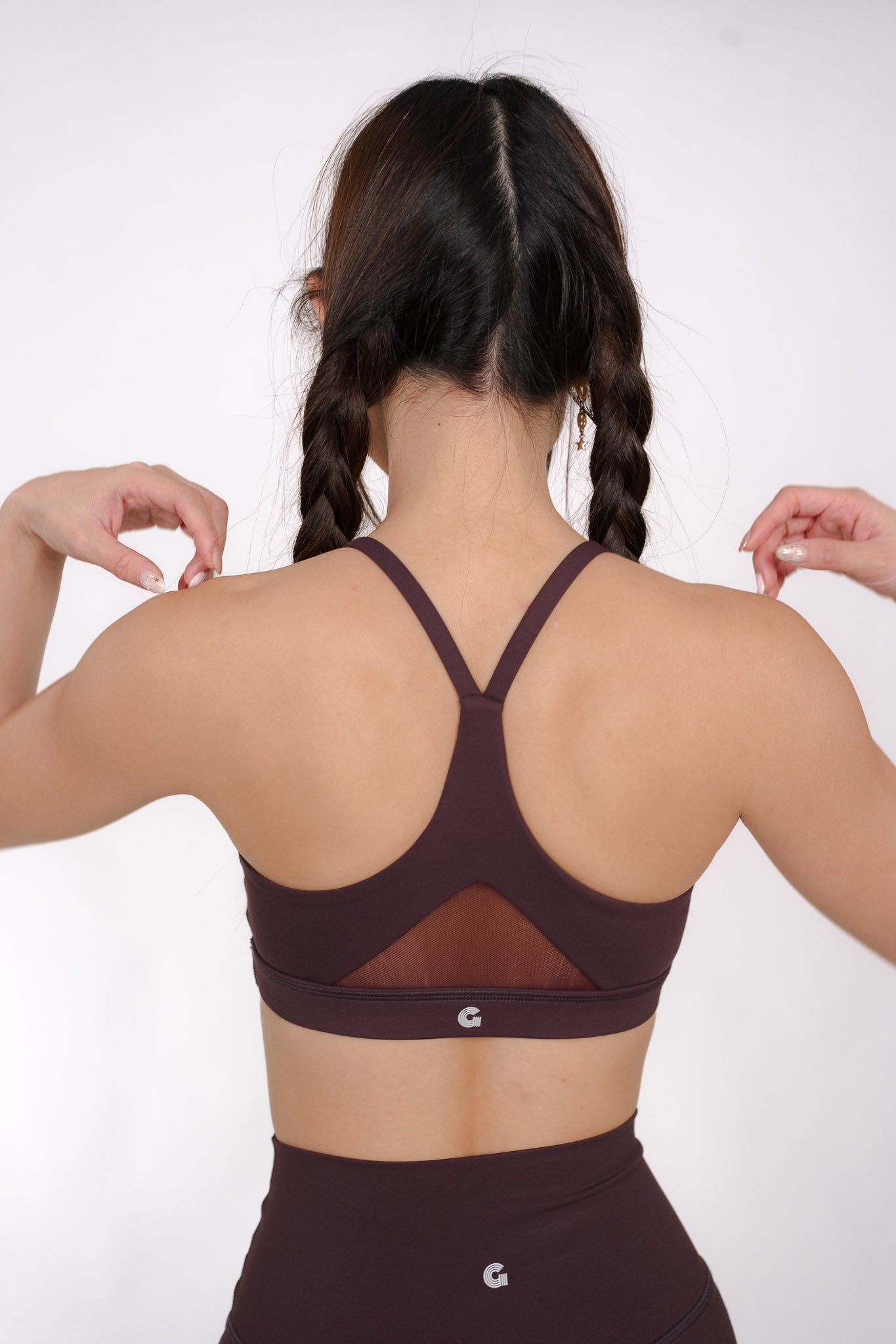 Agility Mesh II Bra in Wine
