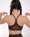 Agility Mesh II Bra in Wine