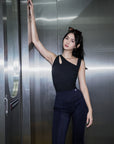 Ribbed Tank Top in Black