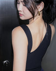 Ribbed Tank Top in Black