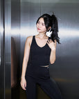 High Rise Flared Pants in Black