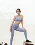 Stretch Leggings in Periwinkle (27” inseam)