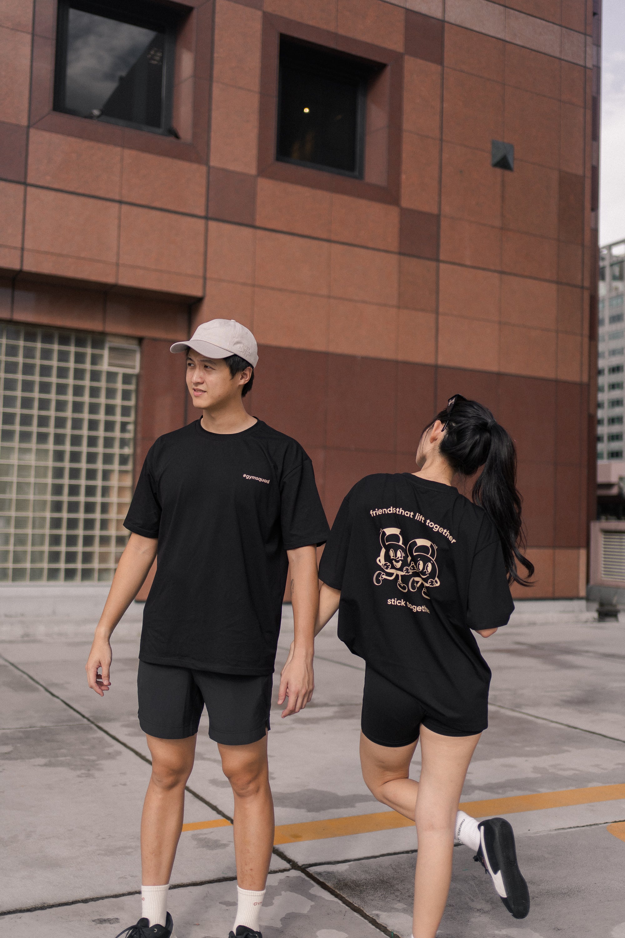 Friends That Lift Together Tee in Black