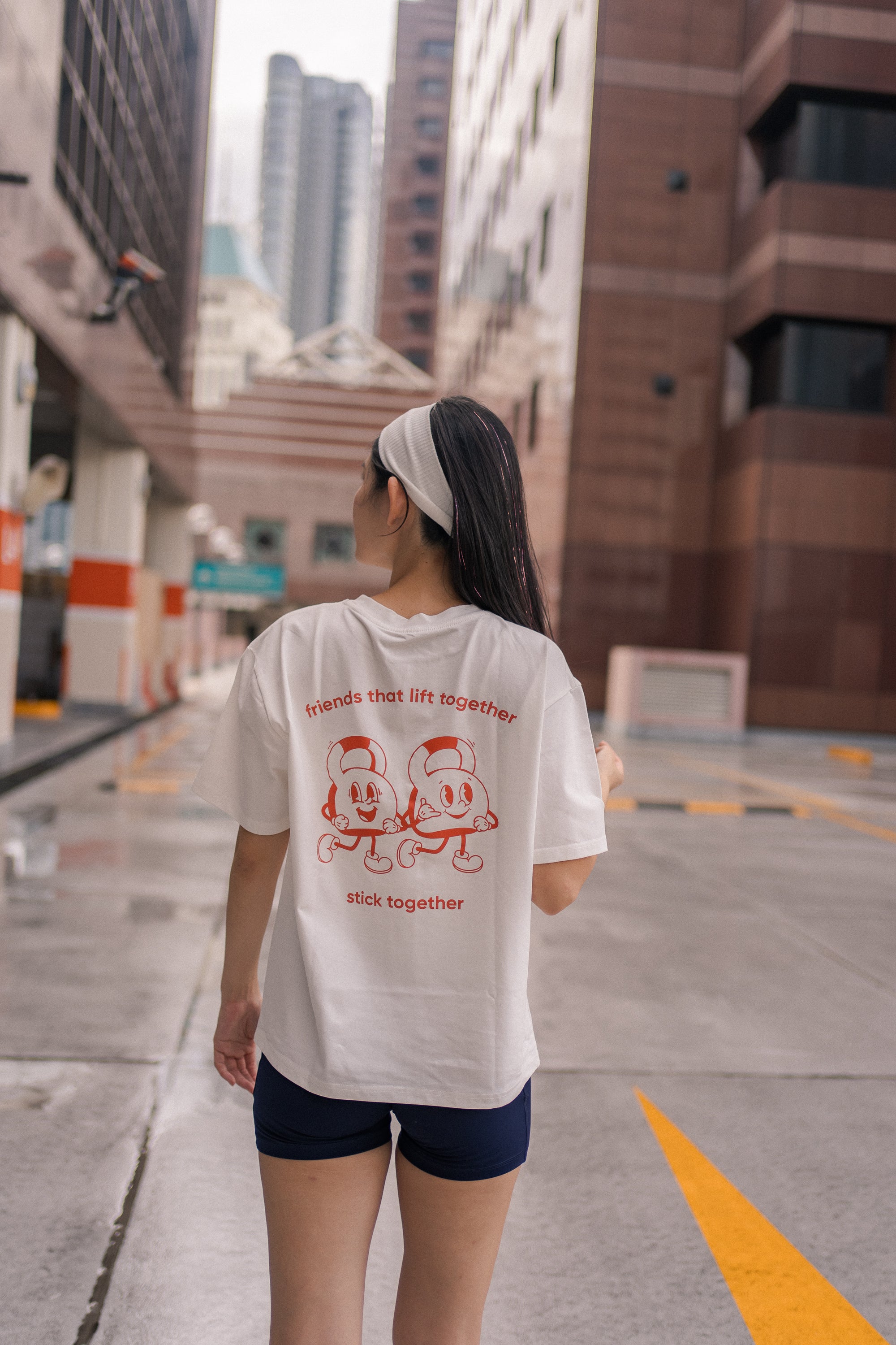 Friends That Lift Together Tee in White