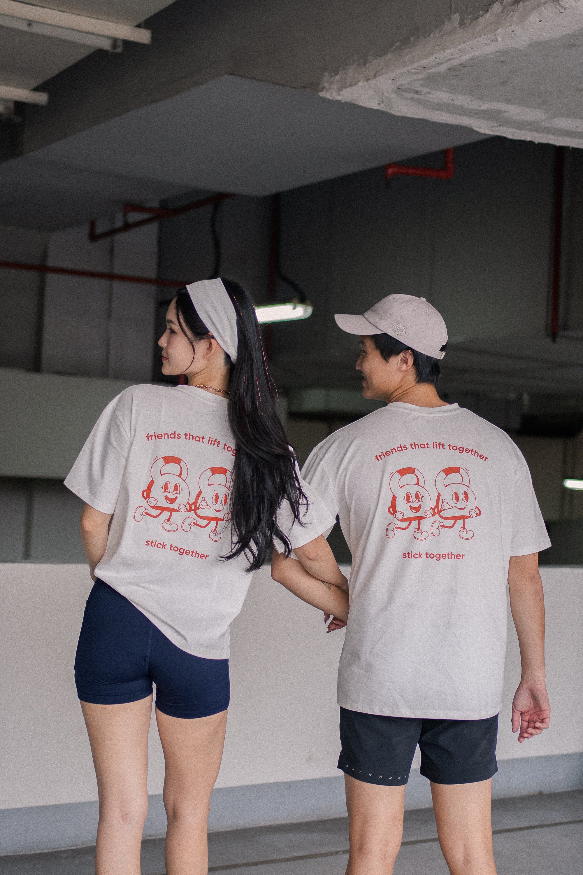 Friends That Lift Together Tee in White