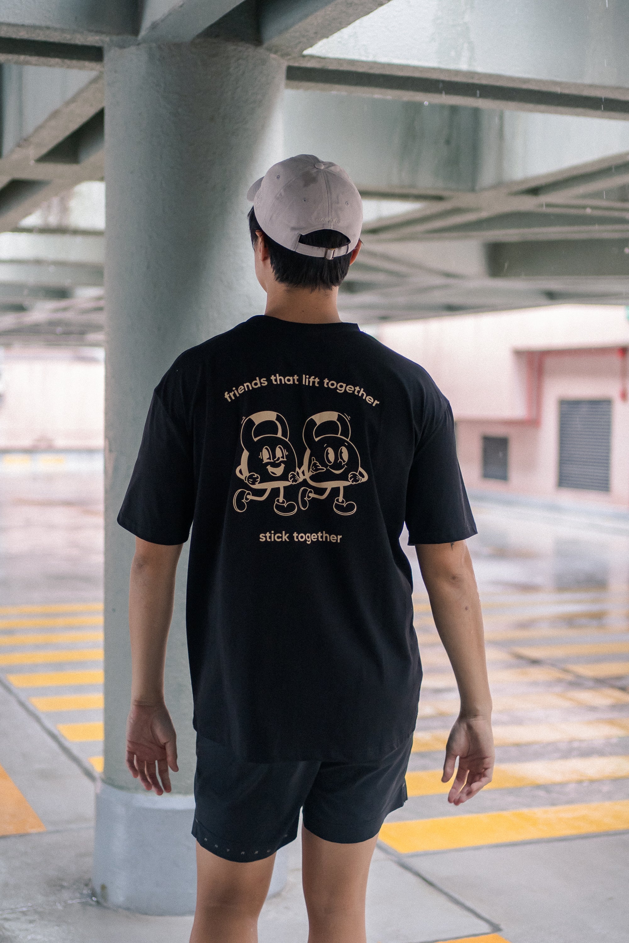 Friends That Lift Together Tee in Black