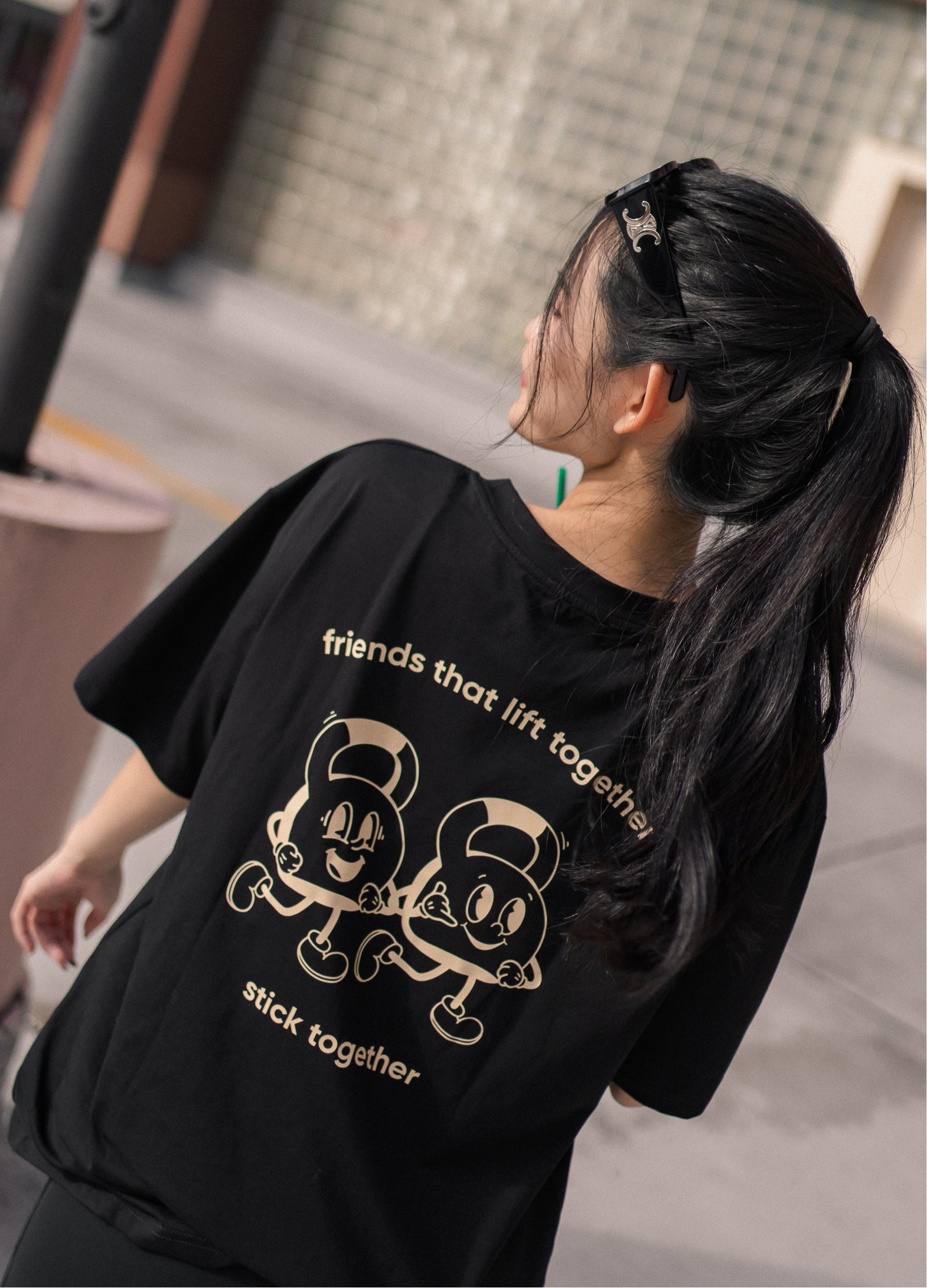 Friends That Lift Together Tee in Black