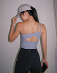 Stretch Toga Midline Bra in Periwinkle