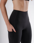 Velocity II Leggings in Jet Black (25.5” inseam)