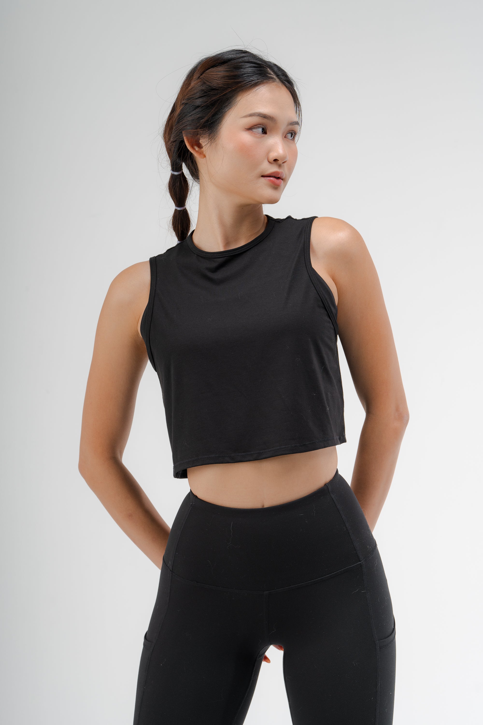 Tenacity Tank Top in Jet Black