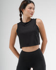 Tenacity Tank Top in Jet Black