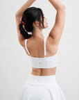Pure Harmony Corset Midline Bra in White