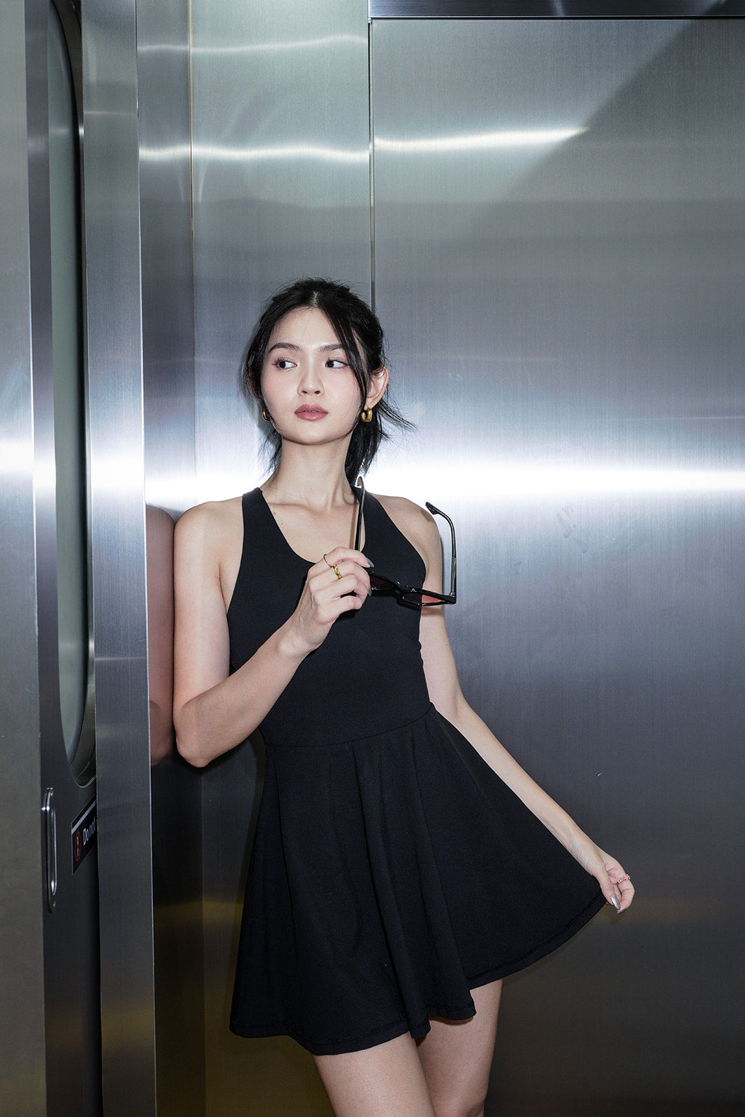 Bliss Bow Dress in Black