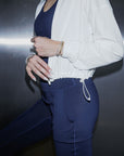 Lightweight Zipper Jacket in White
