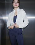 Lightweight Zipper Jacket in White