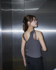 Ribbed Tank Top in Grey