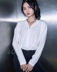 Lightweight Zipper Jacket in White