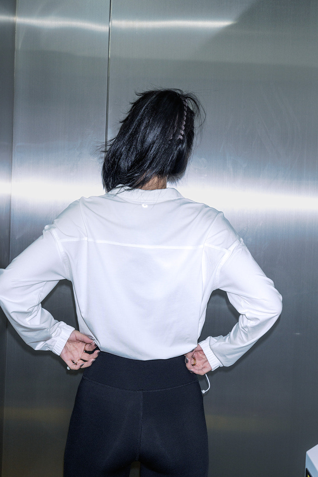 Lightweight Zipper Jacket in White