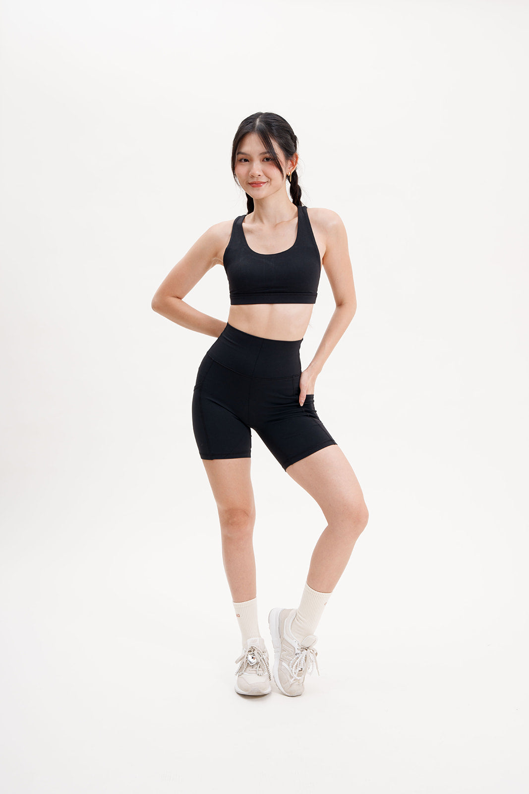 Empower Biker Shorts in Black (inseam 6")