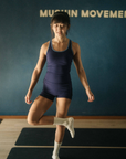 Movement Midline Bra in Dark Navy
