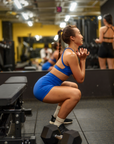 Gym Scrunch Shorts in Cobalt Blue