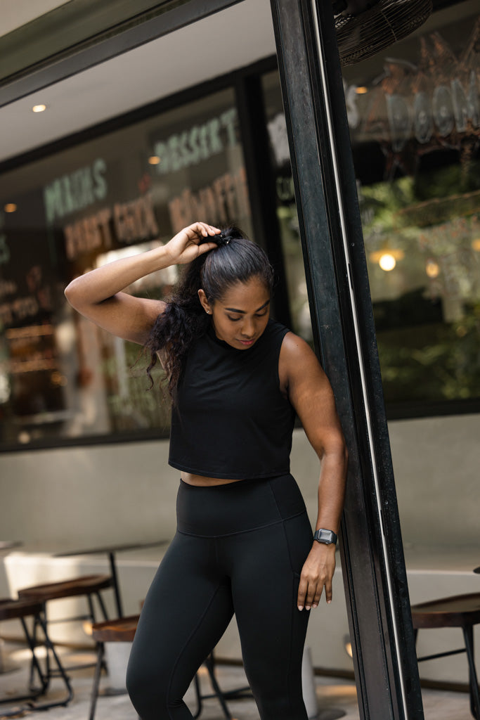 Tenacity Tank Top in Jet Black
