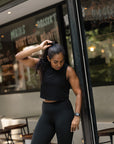 Tenacity Tank Top in Jet Black