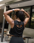 Tenacity Tank Top in Jet Black
