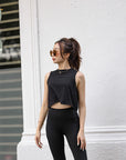 Tenacity Tank Top in Jet Black