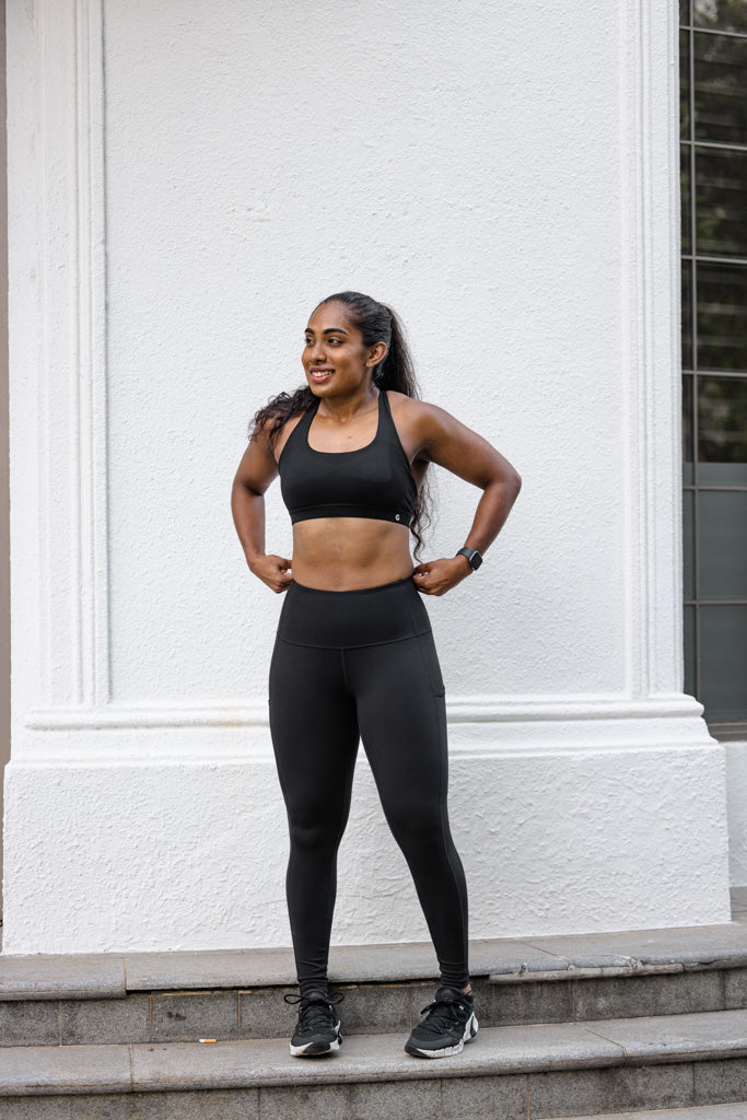 Velocity II Leggings in Jet Black (25.5” inseam)