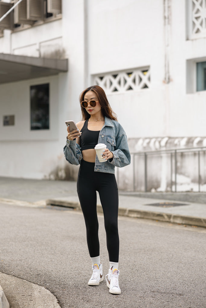 Velocity II Leggings in Jet Black (25.5” inseam)