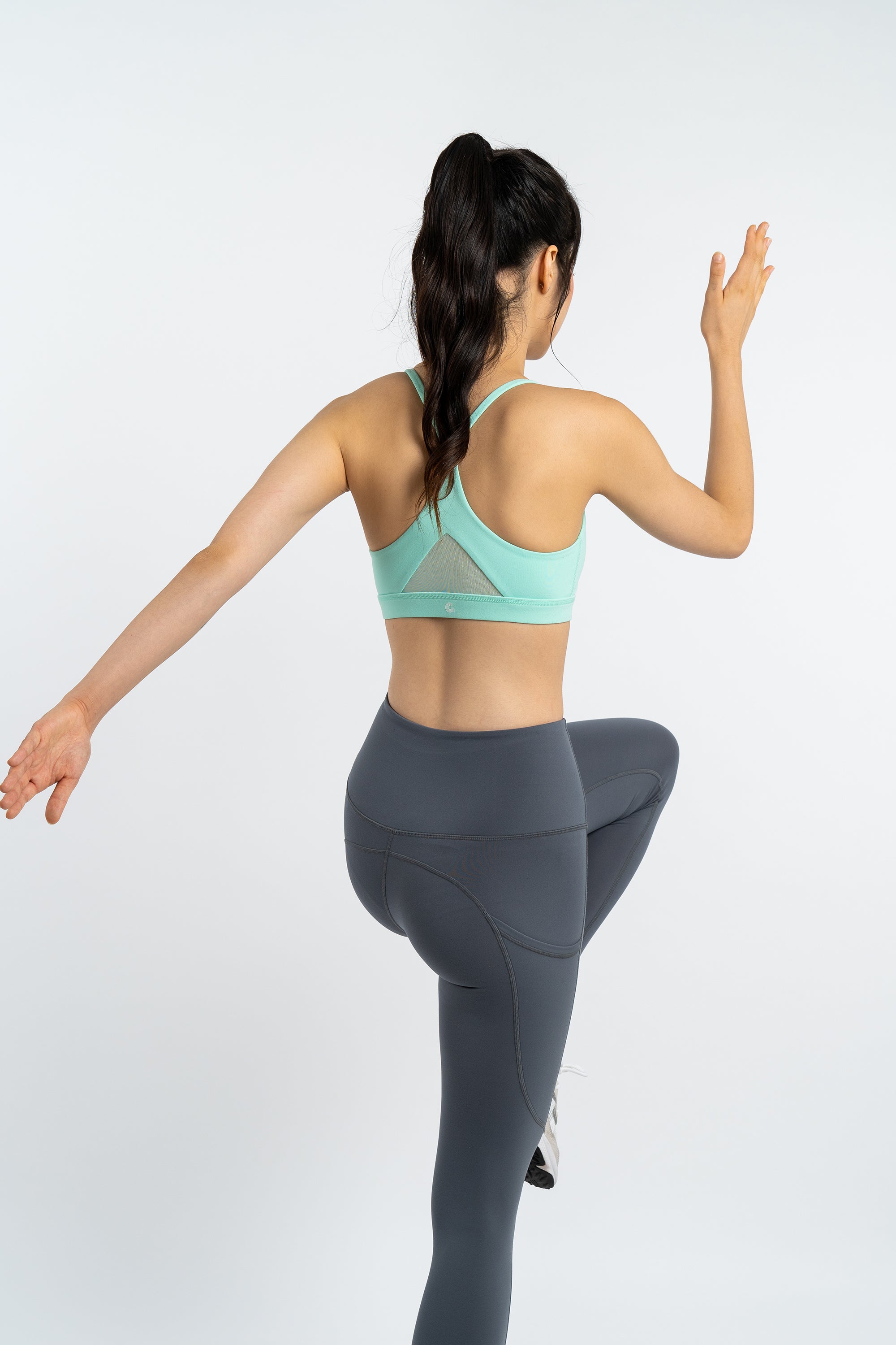 Velocity Leggings in Forest Grey
