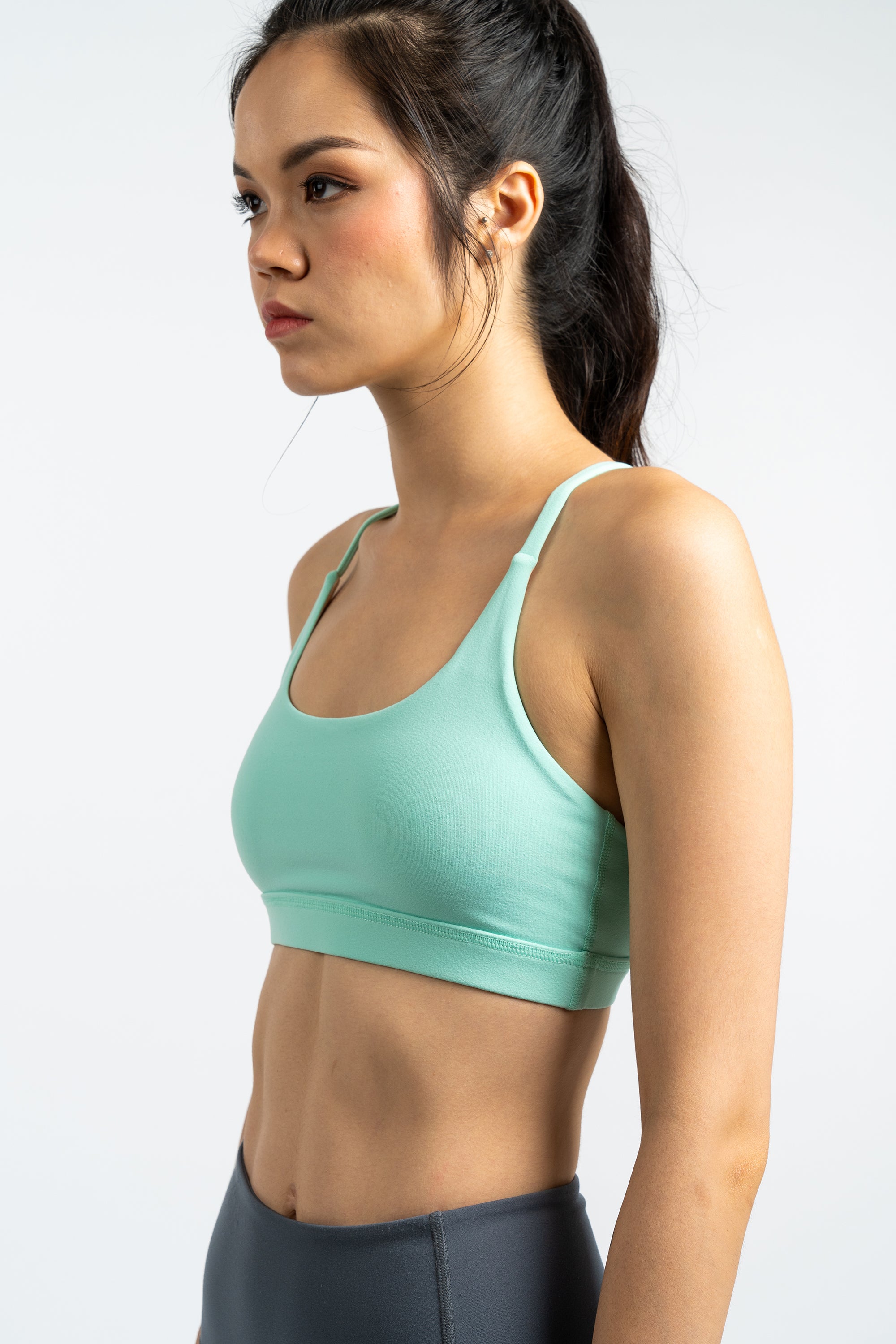 Gym Squad Active Agility Mesh Bra in Mint