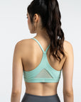 Gym Squad Active Agility Mesh Bra in Mint