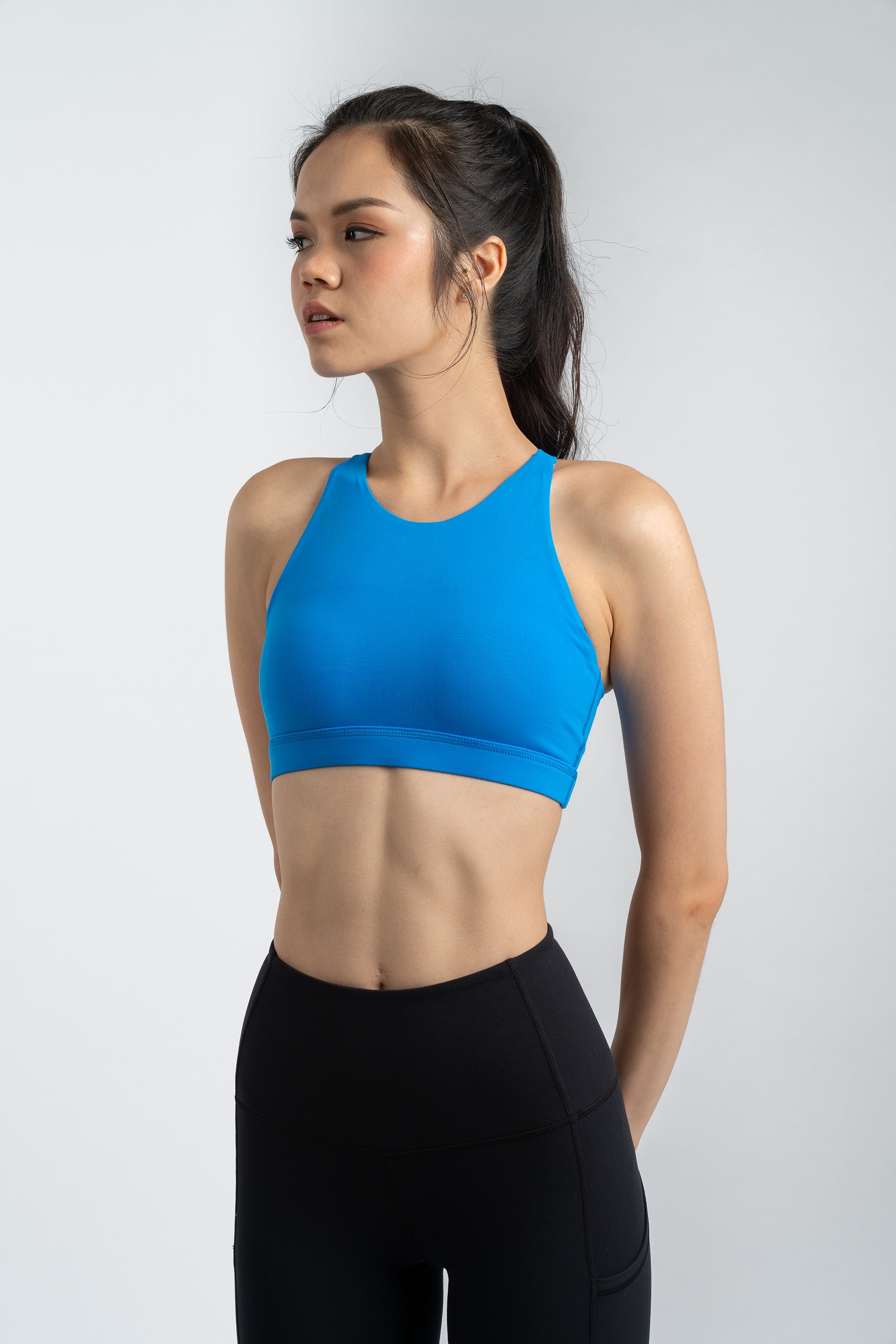 Power Up X-back Bra in Sonic Blue