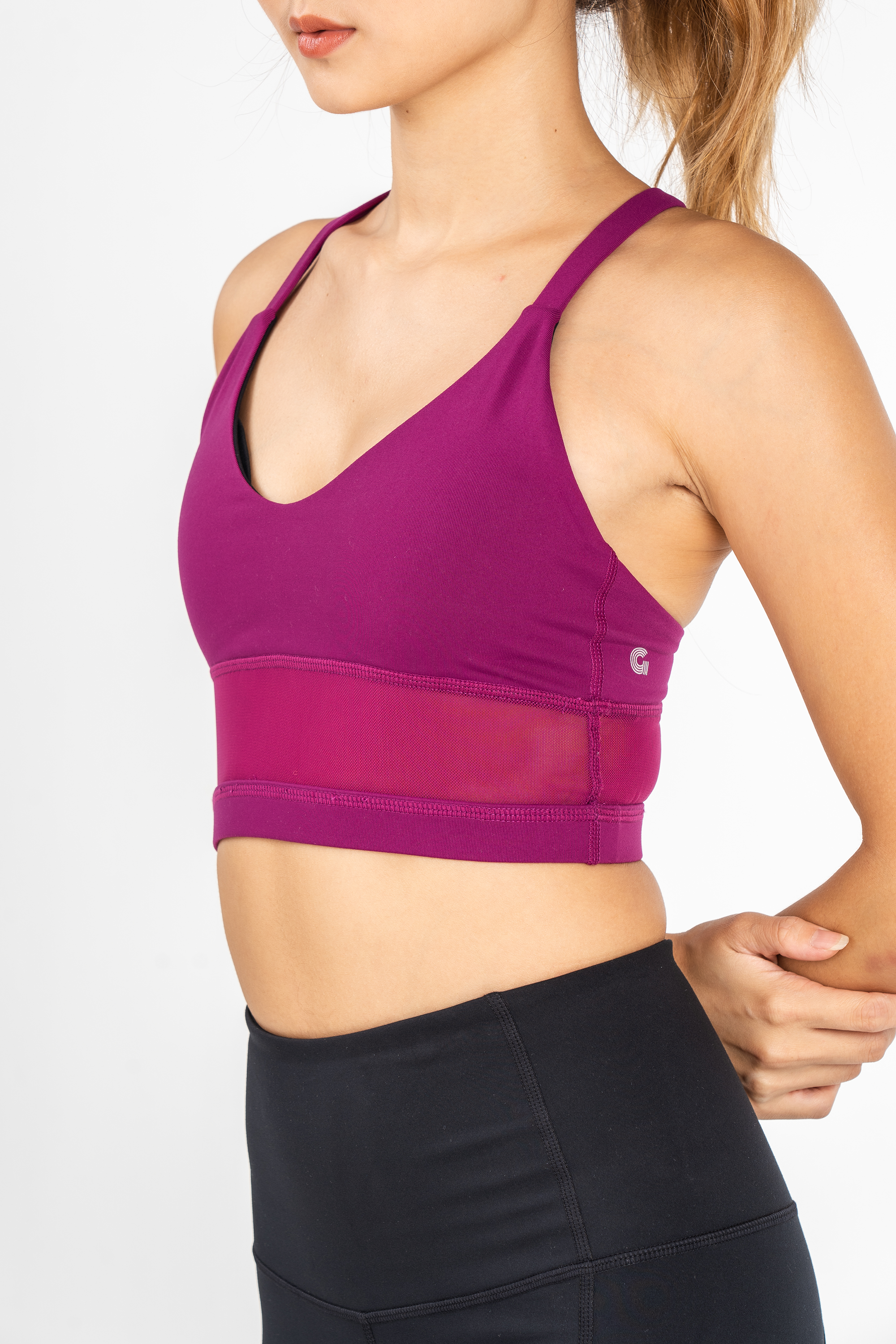 Andrea Midline Bra in Berry