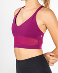 Andrea Midline Bra in Berry