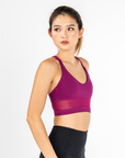 Andrea Midline Bra in Berry